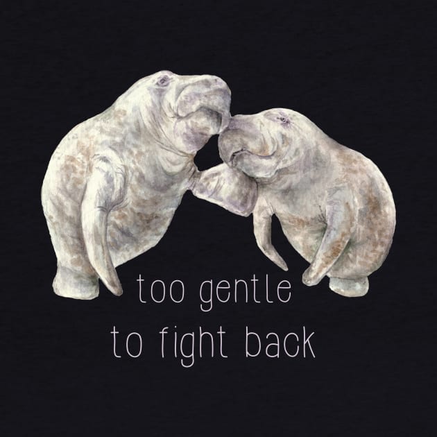 Manatees: too gentle to fight back by wanderinglaur